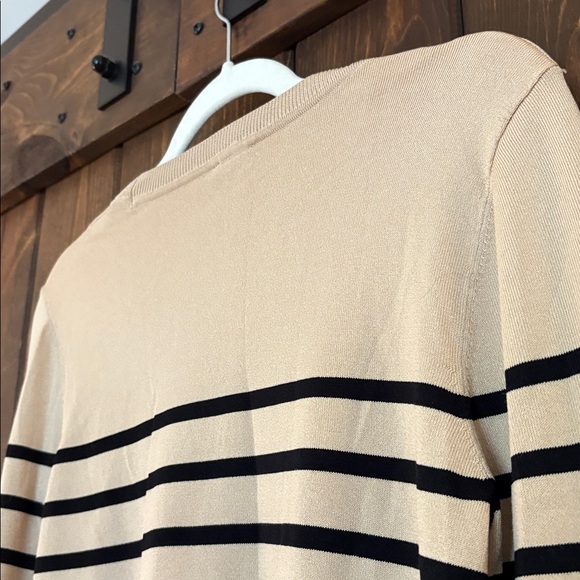 Express Beige and Black Knit Top - Picture 11 of 16